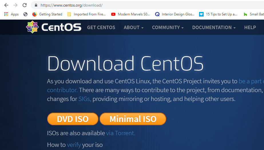 Download CentOS 7 ISO Image