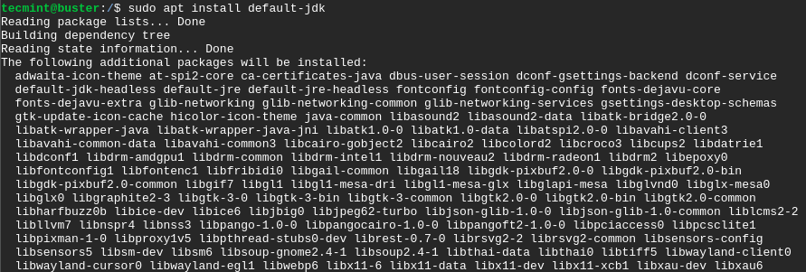 Install OpenJDK on Debian 10
