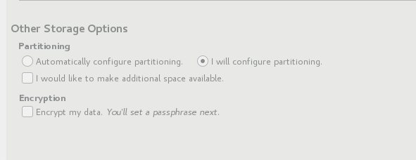 Manual Partitioning