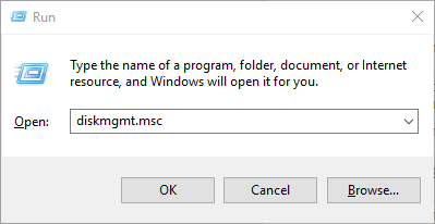 Open Windows Disk Management
