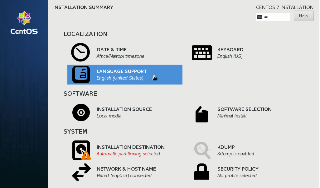 Select Language Support