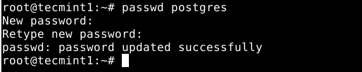 Set Password for Postgres User