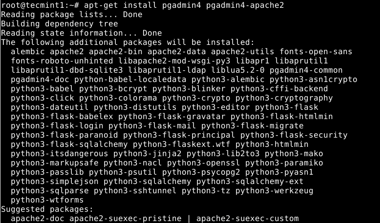 Install Pgadmin 4 on Debian 10