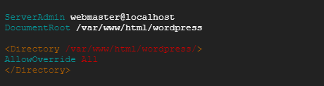 Configure Apache for WordPress