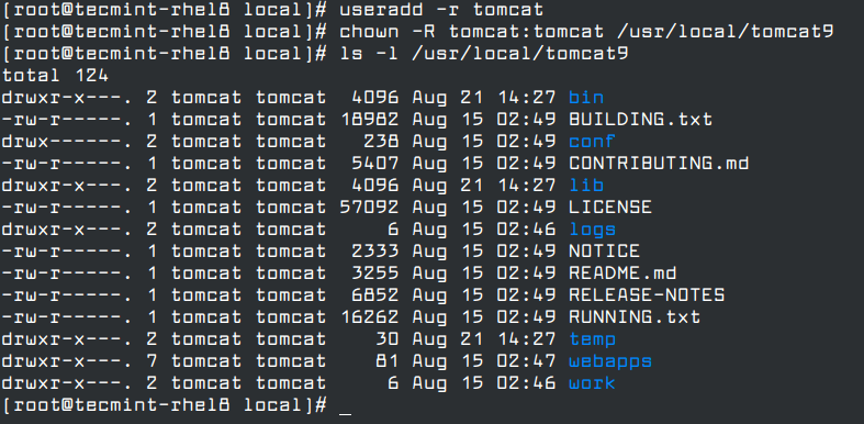 Create Apache Tomcat User