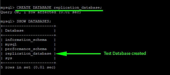 Create MySQL Replication Database