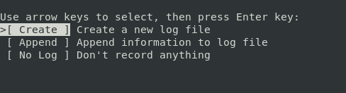 Create New Log File