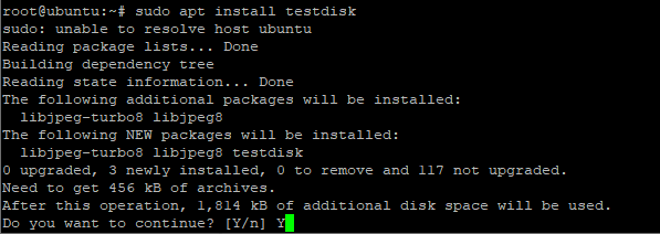 Install Testdisk on Ubuntu and Debian