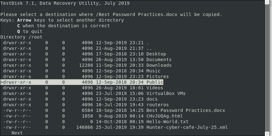 Recover Deleted File in Linux