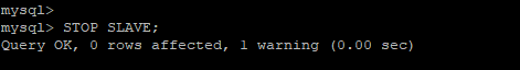 Stop MySQL Slave Server