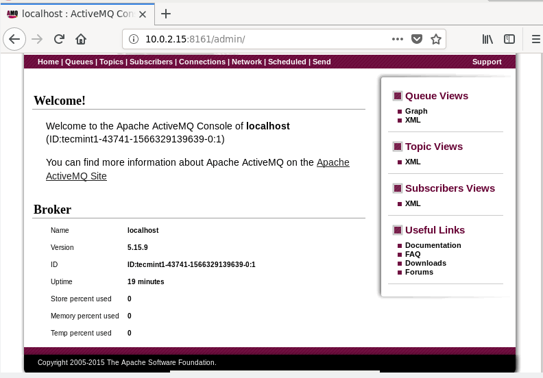 ActiveMQ Admin Dashboard