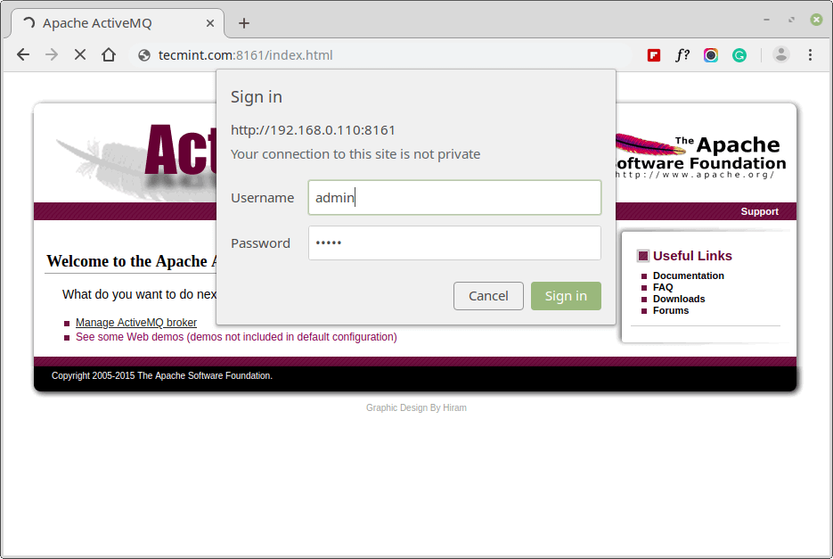 ActiveMQ Admin Login