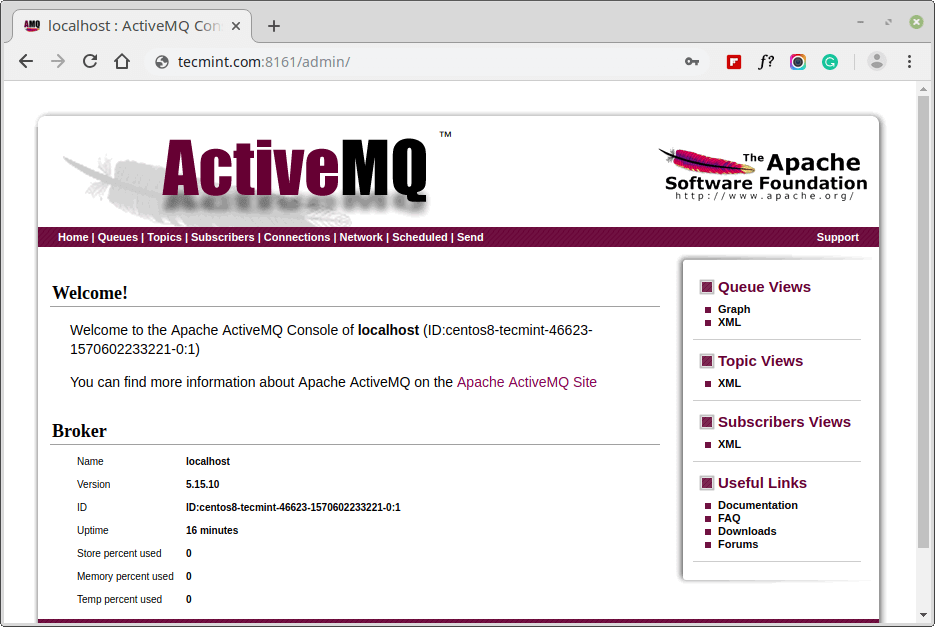 ActiveMQ Admin Web Console