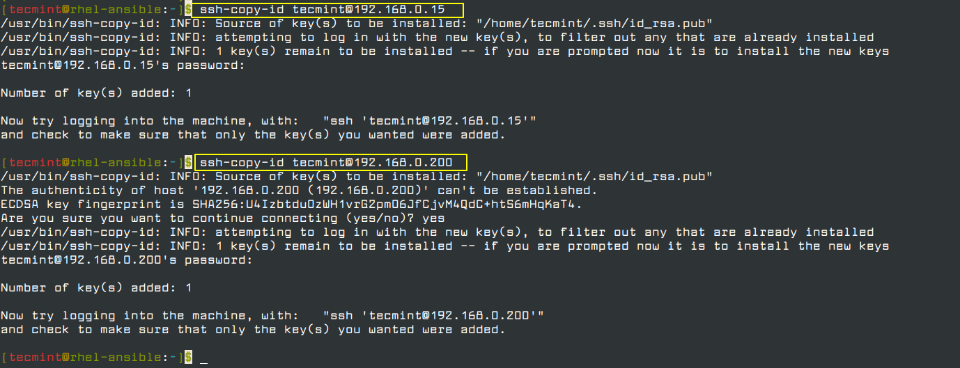 Copy SSH Key to Remote Host