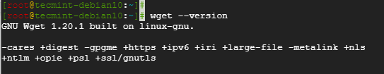 Überprüfen Sie die Wget-Version