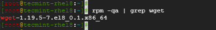 Confirm Wget Installation on CentOS