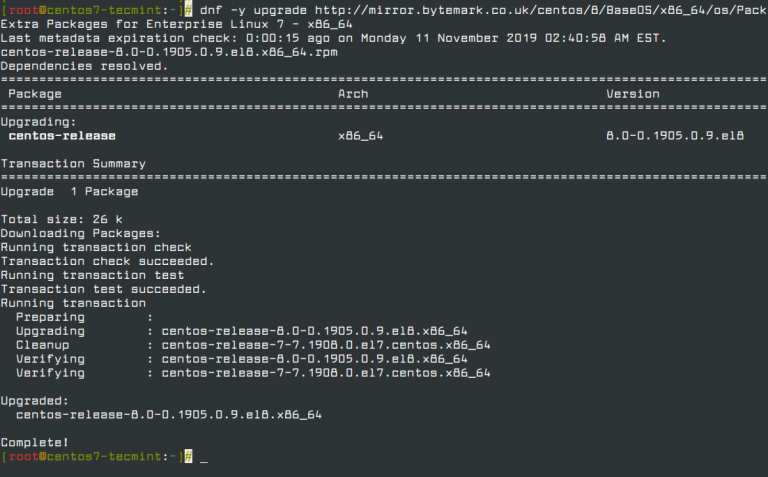 Install CentOS 8 Release | Tecmint: Linux Howtos, Tutorials & Guides