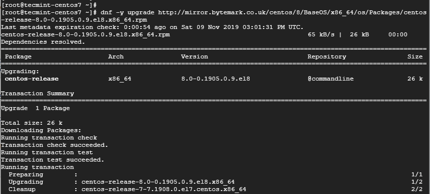 Install CentOS 8 Release