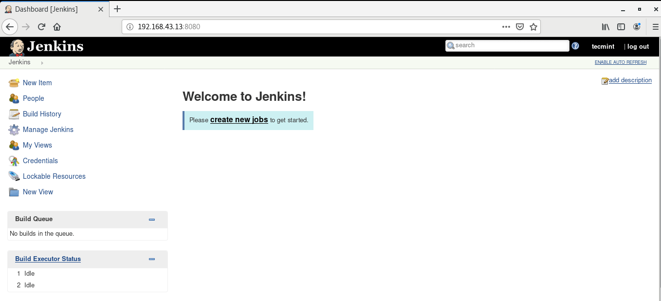 Jenkins Dashboard