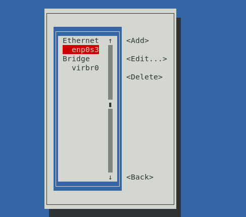 Aktive Netzwerkschnittstellen