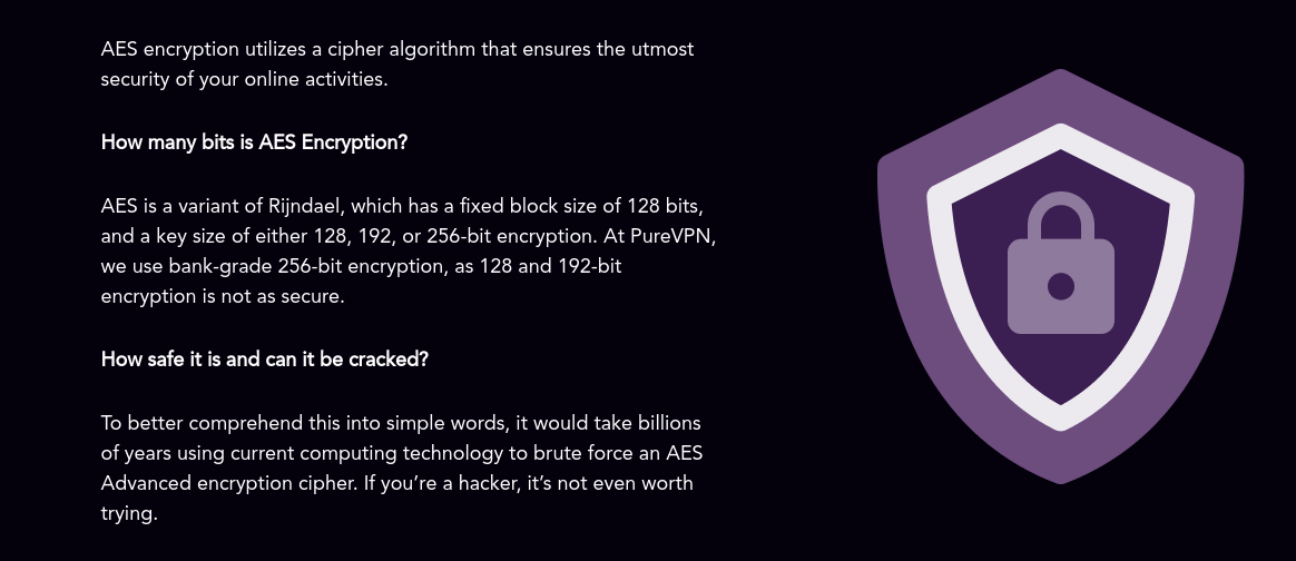 PureVPN Encryption