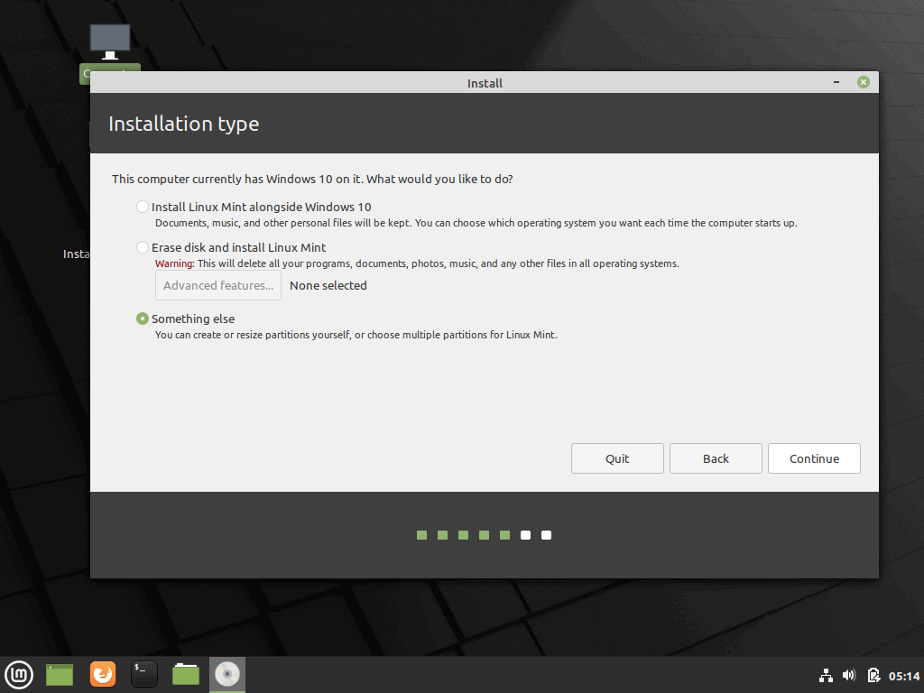 How to Install Linux Mint 118 Alongside Windows 118 or 18 in Dual