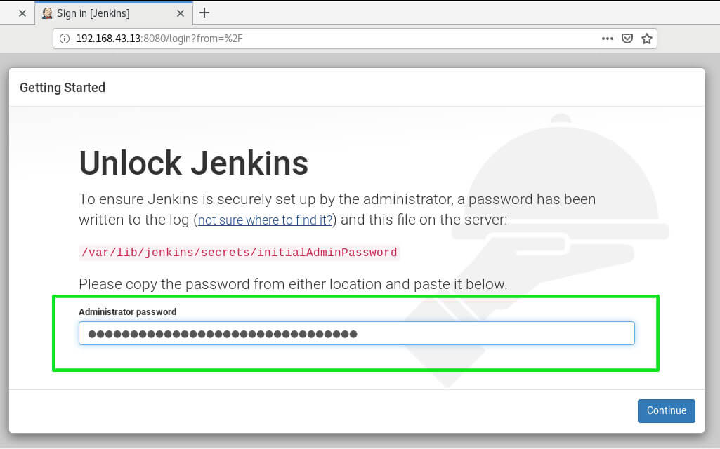 Unlock Jenkins