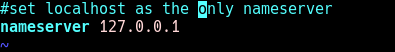 Legen Sie die Localhost-Adresse in der Datei /etc/resolv.conf fest