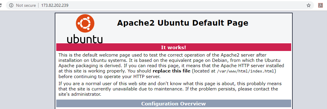 Apache-Webseite unter Ubuntu 18.04