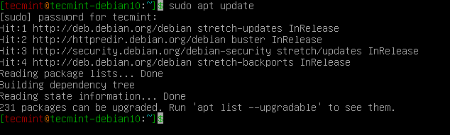 Apt Update Debian 10