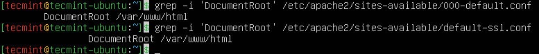 Find Apache DocumentRoot in Ubuntu