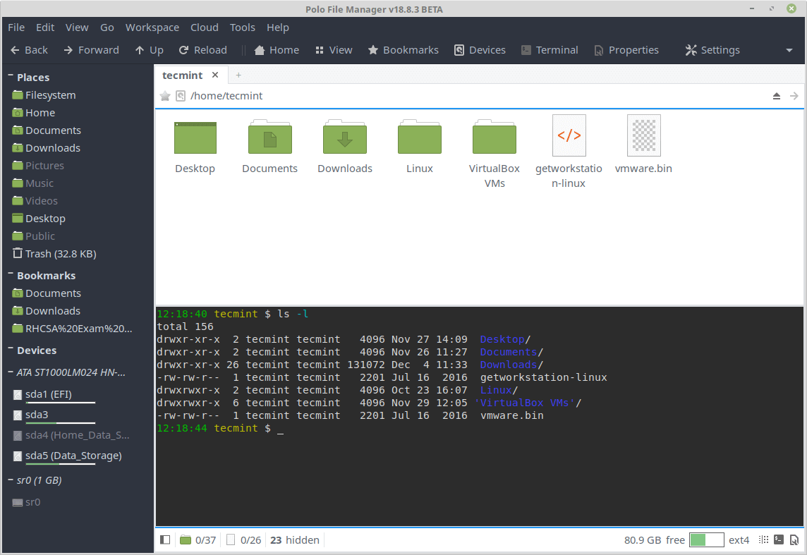 Polo - Single-pane layout with Terminal View