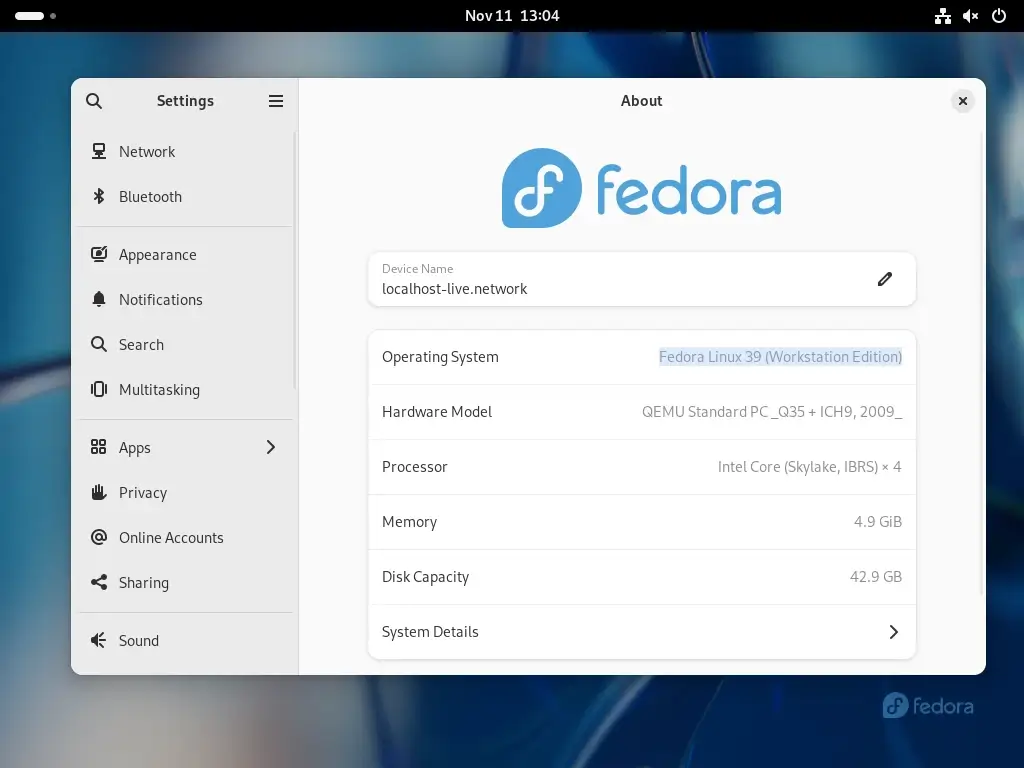 Check Fedora Version