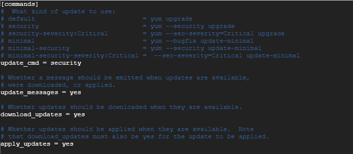 Configure Automatic Security Updates on CentOS 7