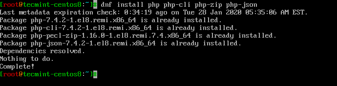 Installieren Sie PHP unter CentOS 8