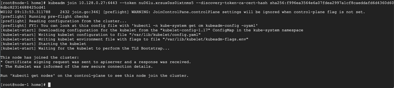 Join Nodes to Kubernets Cluster