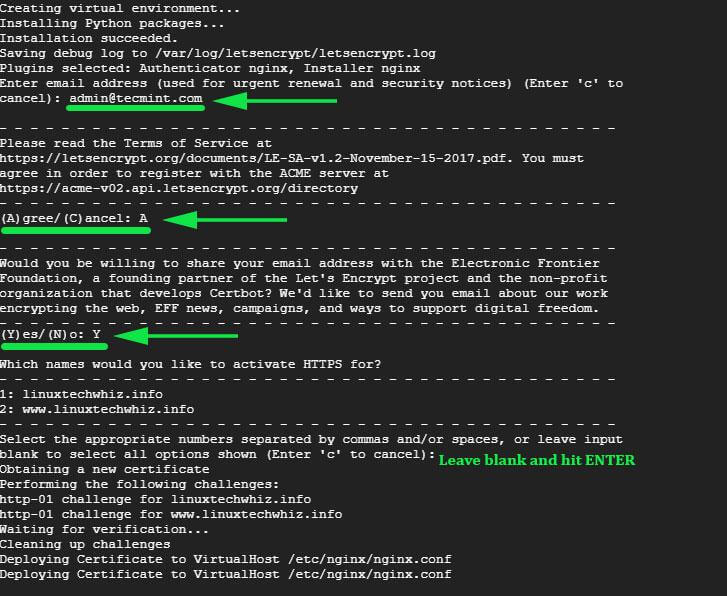 Lets Encrypt Certificate Info