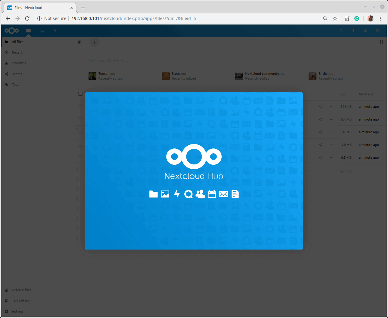 Nextcloud Installation Wizard