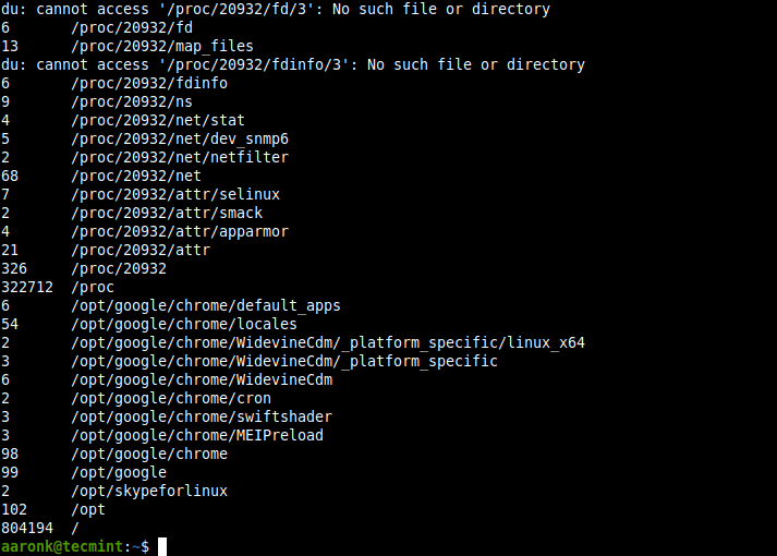 Gesamtanzahl der Inodes der Root-Partition auflisten