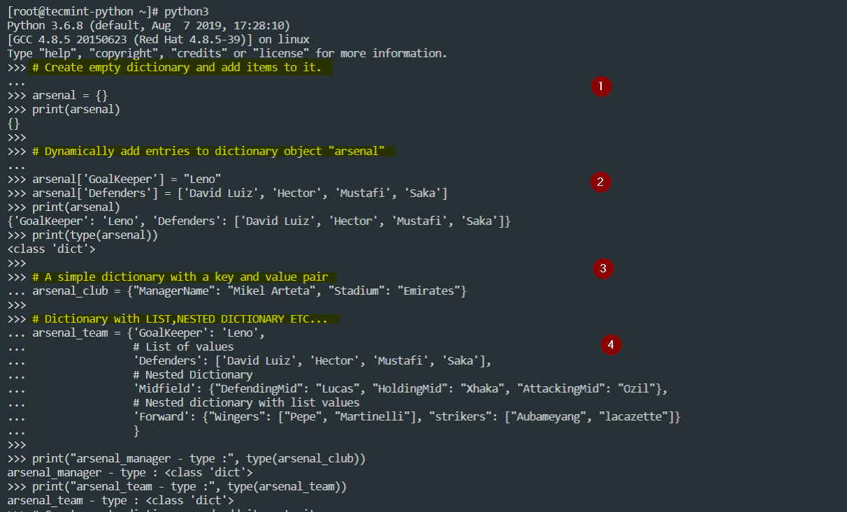 Create Dictionary in Python