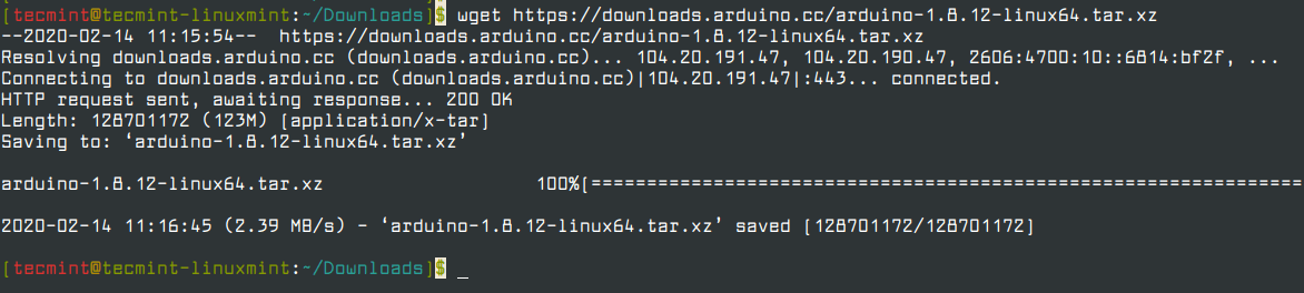 Download Arduino IDE in Linux