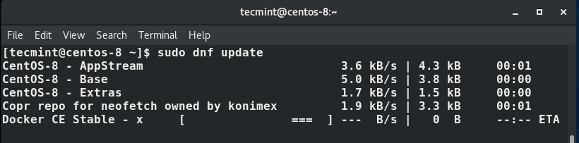 centos packages