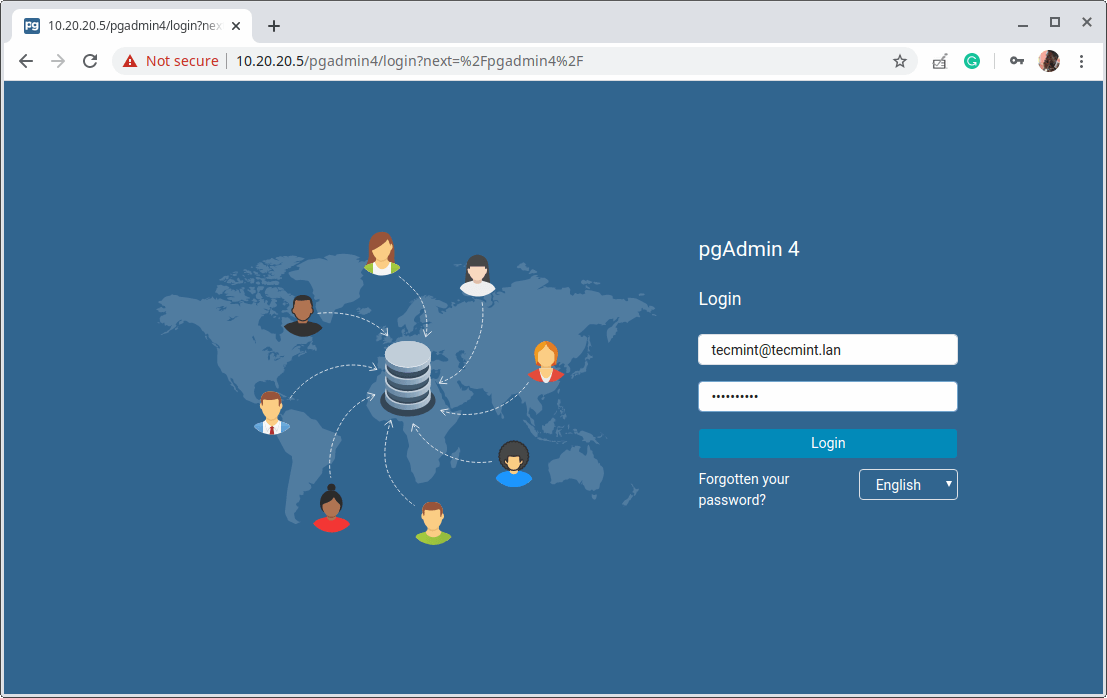 PgAdmin Web Console