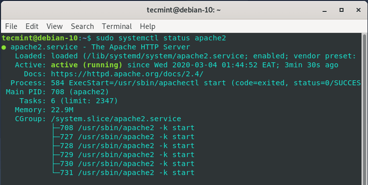 debian install apache php