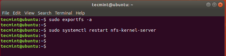 kage detekterbare Årvågenhed How to Install and Configure an NFS Server on Ubuntu 18.04