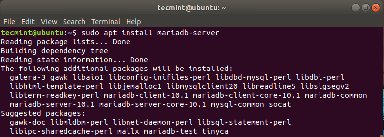 Instalar MariaDB en Ubuntu