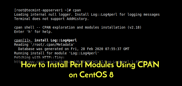 Install Perl Modules in CentOS