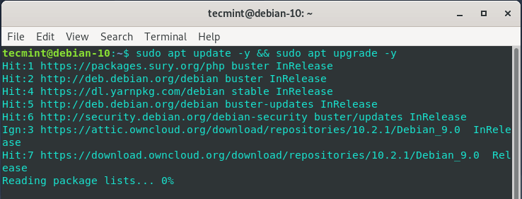 Update Debian System