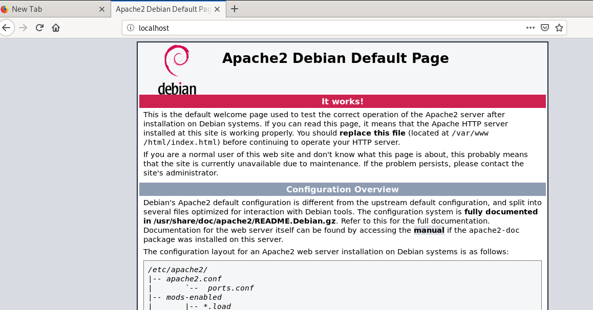 Verify Apache Web Page
