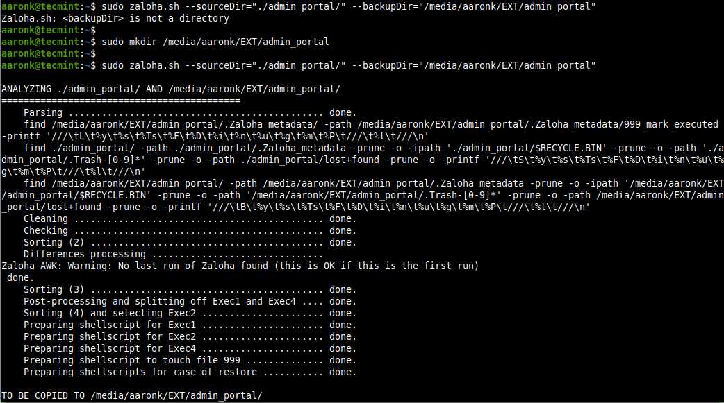 Backup Files to USB Device 